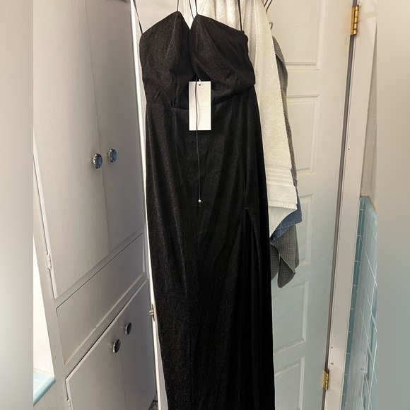 Brand new Hello Molly metallic black gown - Picture 2 of 4